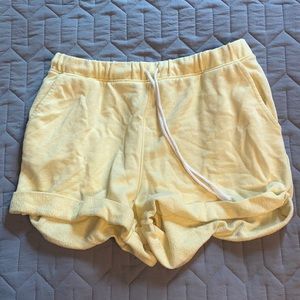 Yellow shorts
